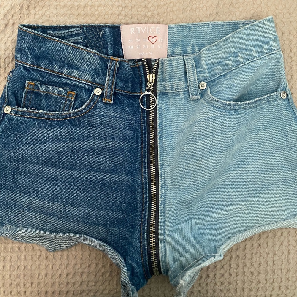Revice Denim Dual Tone Shorts